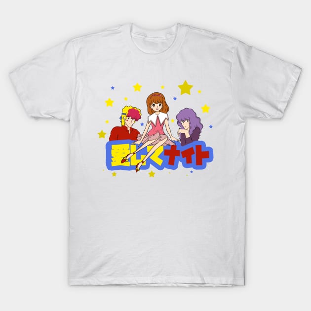 Ai Shite Night - 愛してナイト T-Shirt by Misslulumochi